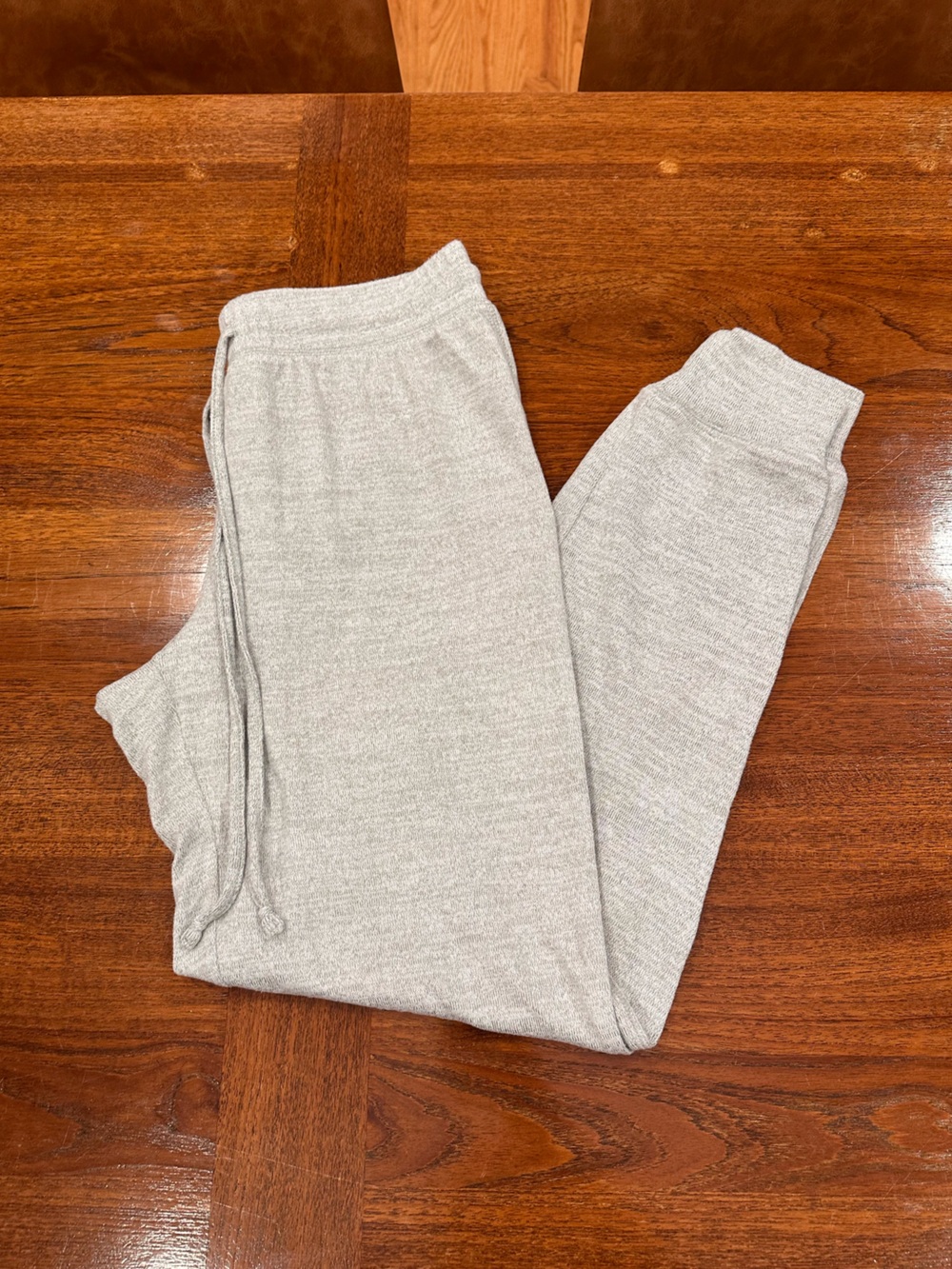 EUC Free Press Cozy Knit Joggers, Heathered Gray, Size Small
